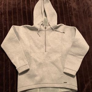 Sweaty Betty Women’s Grey Hooded Half-Zip Heavy Sweatshirt/Fleece. US Sz XS EUC.